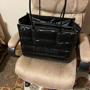 Kate Spade Black Ella Puffy Tote